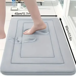 Alfombra de Baño Antideslizante de Barro Diatomáceo, Absorbente